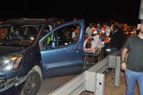 بالصور: إصابة 3 أشخاص بحادث طرق متسلسل قرب مدينة اللد 